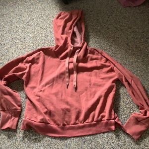 Cropped workout hoodie